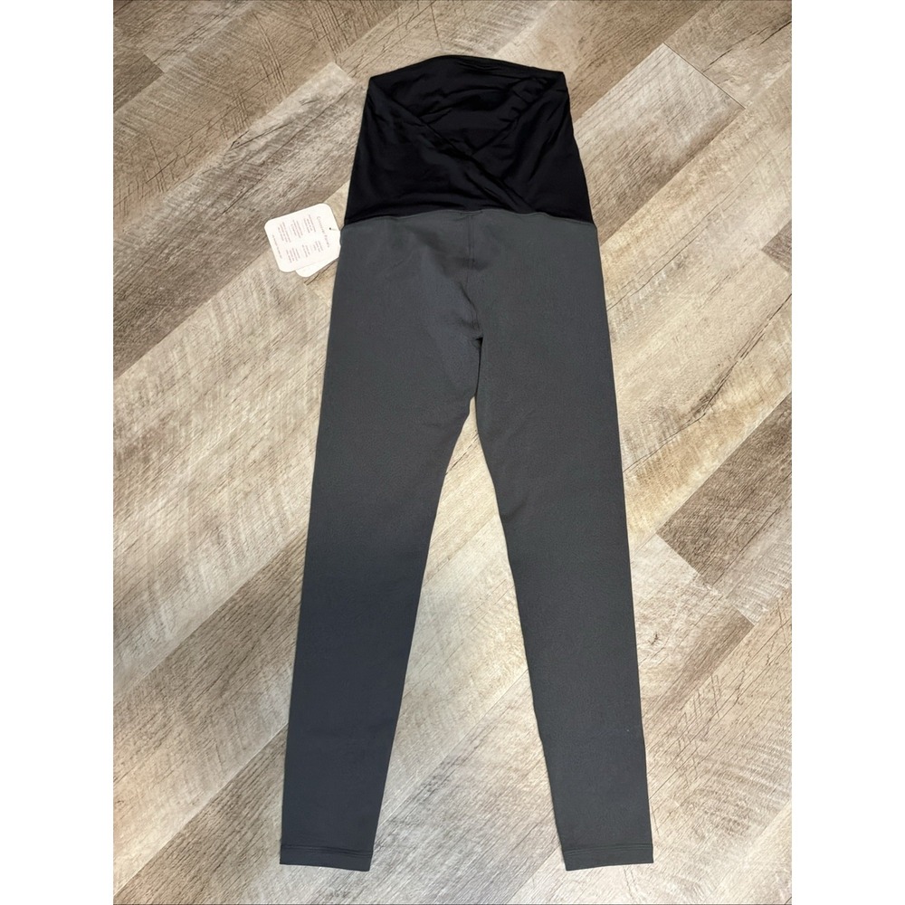 NWT Isabel Maternity Active Leggings Gray Yoga Pants Size XS - Picture 2 of 5